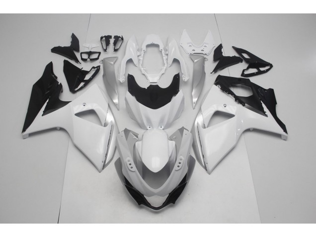 2009-2016 Gloss White and Silver GSXR 1000 Fairings 2009-2016 Gloss White and Silver GSXR 1000 Fairings