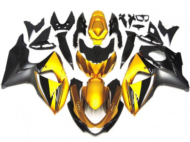 2009-2016 Gold and Grey OEM Style Custom GSXR 1000 Fairings 2009-2016 Gold and Grey OEM Style Custom GSXR 1000 Fairings