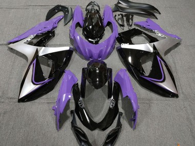 2009-2016 Purple Silver and Black GSXR 1000 Fairings