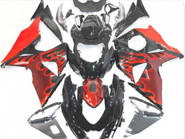 2009-2016 Red Flame GSXR 1000 Fairings 2009-2016 Red Flame GSXR 1000 Fairings