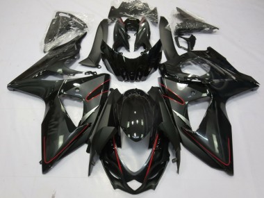 2009-2016 Silver Black and Red GSXR 1000 Fairings