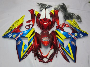 2009-2016 Yellow Red and Blue GSXR 1000 Fairings