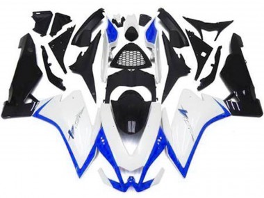 2010-2015 Gloss White & Blue RSV4 1000 Fairings