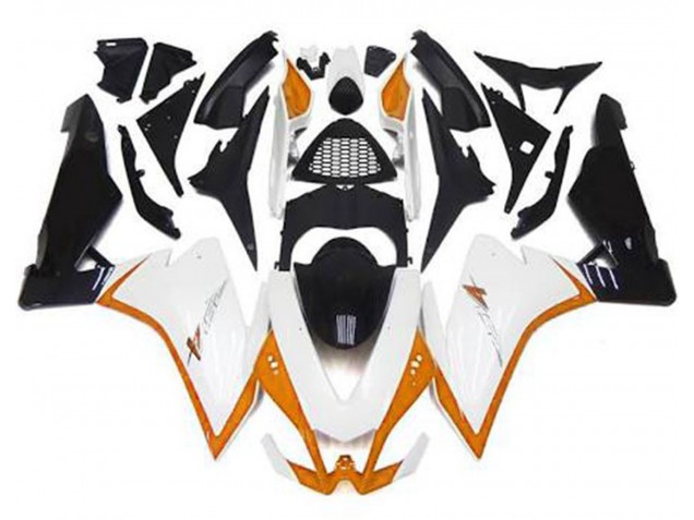 2010-2015 Gloss White & Orange RSV4 1000 Fairings 2010-2015 Gloss White & Orange RSV4 1000 Fairings