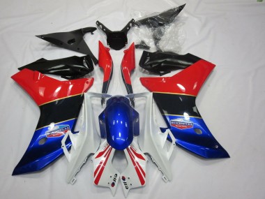 2011-2012 Tri Color Gold Stripe CBR600F Fairings