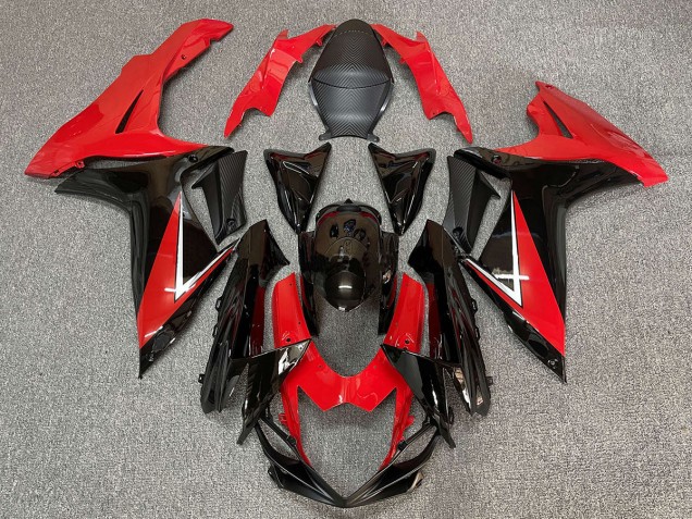 2011-2024 Deep Red and Gloss Black GSXR 600-750 Fairings 2011-2024 Deep Red and Gloss Black GSXR 600-750 Fairings