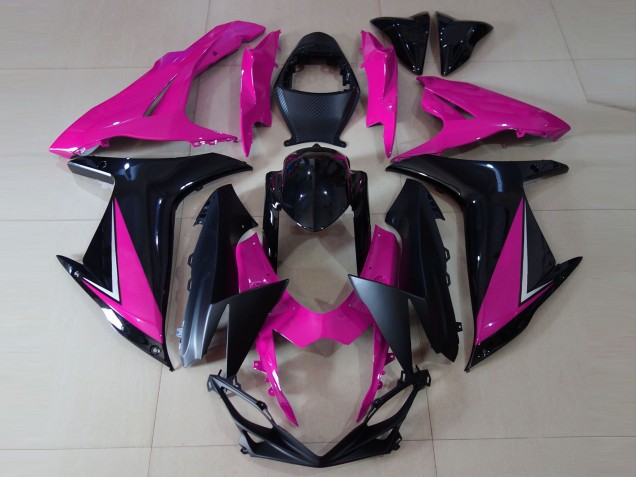 2011-2024 Gloss Pink and Black GSXR 600-750 Fairings 2011-2024 Gloss Pink and Black GSXR 600-750 Fairings