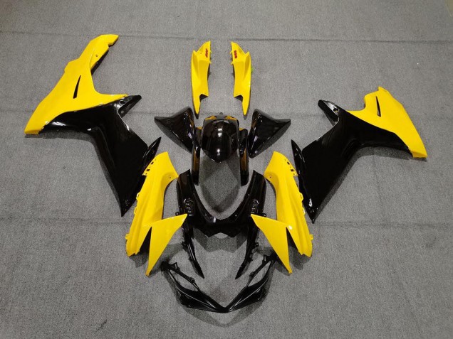 2011-2024 Gloss Yellow and Black GSXR 600-750 Fairings 2011-2024 Gloss Yellow and Black GSXR 600-750 Fairings