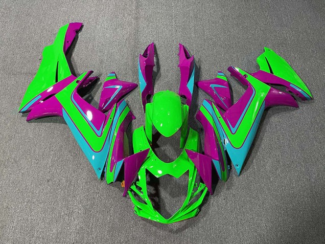2011-2024 Green Light Blue and Magenta GSXR 600-750 Fairings 2011-2024 Green Light Blue and Magenta GSXR 600-750 Fairings