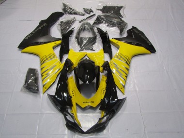 2011-2024 Yellow Matte Black GSXR 600-750 Fairings