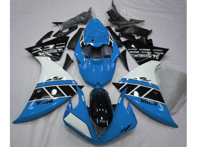 2012-2014 Gloss Light Blue White and Black R1 Fairings 2012-2014 Gloss Light Blue White and Black R1 Fairings