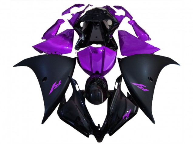 2012-2014 Matte Black and Purple R1 Fairings 2012-2014 Matte Black and Purple R1 Fairings