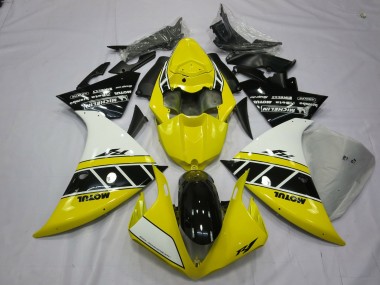 2012-2014 Yellow And White R1 Fairings