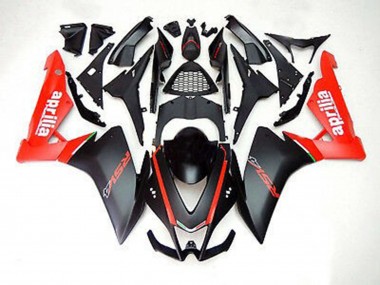 2012-2015 Matte Black and Red RS4 125 Fairings
