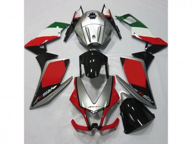2012-2015 Silver and Red RS4 125 Fairings