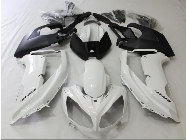 2012-2016 Black and White Ninja 650R Fairings 2012-2016 Black and White Ninja 650R Fairings