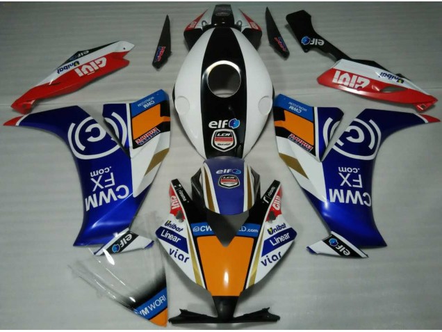 2012-2016 Elf Blue and Orange CBR1000RR Fairings 2012-2016 Elf Blue and Orange CBR1000RR Fairings