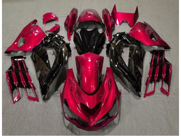 2012-2021 Gloss Red and Black ZX14R Fairings 2012-2021 Gloss Red and Black ZX14R Fairings
