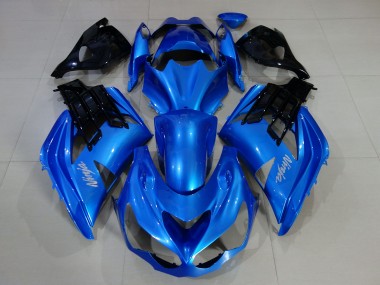2012-2021 Vibrant Blue & Gloss Black ZX14R Fairings