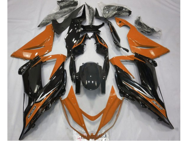 2013-2018 Black and Orange ZX6R Fairings 2013-2018 Black and Orange ZX6R Fairings