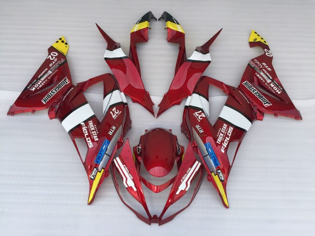 2013-2018 Candy Apple ZX6R Fairings 2013-2018 Candy Apple ZX6R Fairings