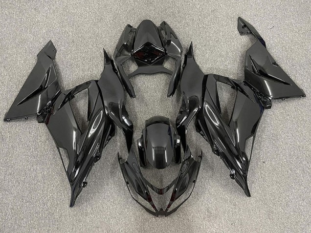 2013-2018 Gloss Black Plain ZX6R Fairings 2013-2018 Gloss Black Plain ZX6R Fairings