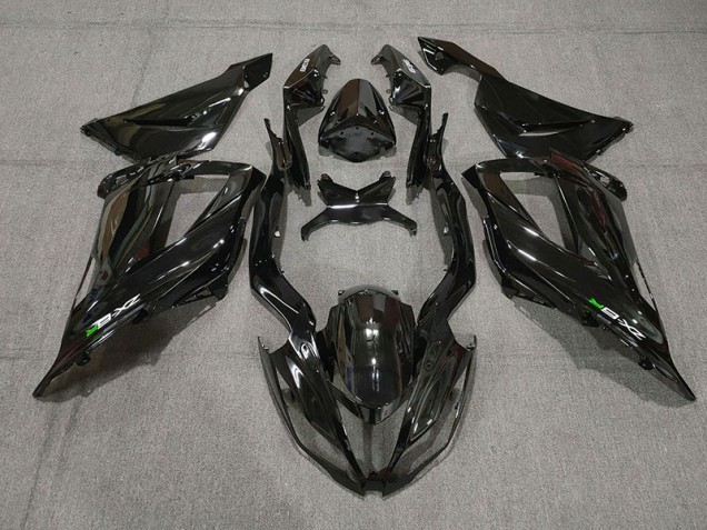 2013-2018 Gloss Black with Decals ZX6R Fairings
