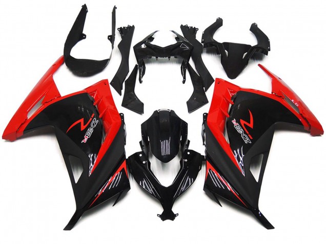 2013-2018 Red and Gloss Black Ninja 300 Fairings 2013-2018 Red and Gloss Black Ninja 300 Fairings