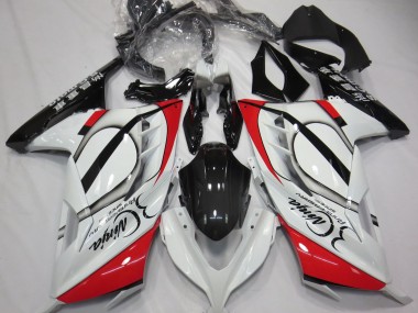2013-2018 Red and White Ninja 300 Fairings