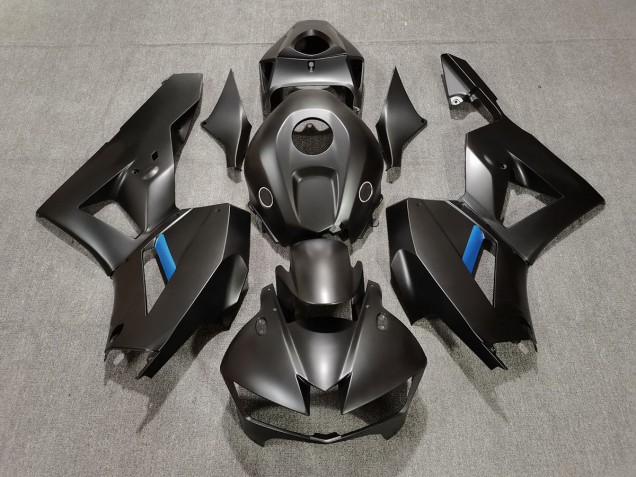 2013-2023 Matte Black w Blue CBR600RR Fairings 2013-2023 Matte Black w Blue CBR600RR Fairings