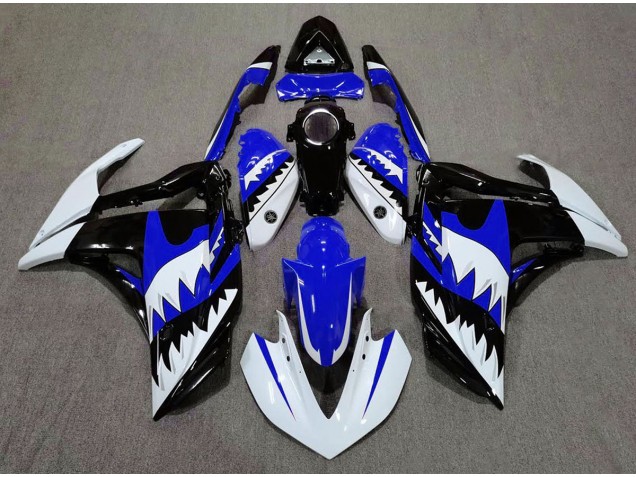 2015-2018 White Shark & Blue R3 Fairings 2015-2018 White Shark & Blue R3 Fairings