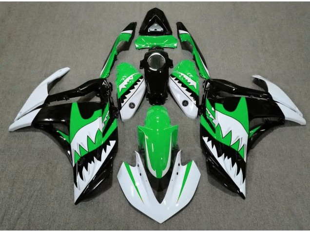 2015-2018 White Shark & Green R3 Fairings