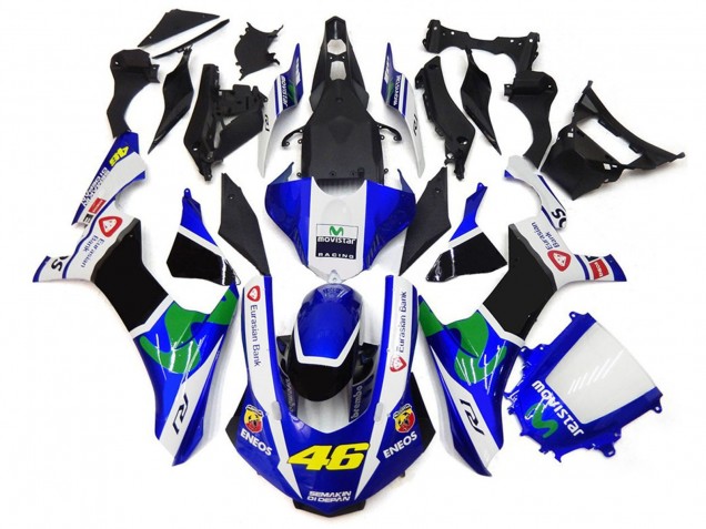 2015-2019 Blue and White 46 R1 Fairings 2015-2019 Blue and White 46 R1 Fairings