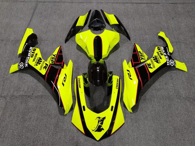 2015-2019 Floro Yellow and Black R1 Fairings 2015-2019 Floro Yellow and Black R1 Fairings