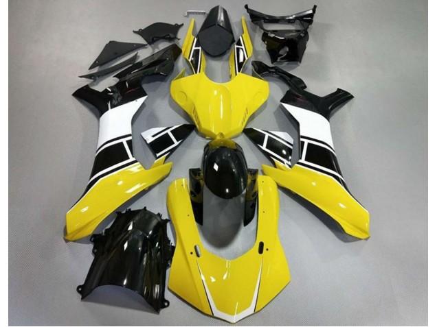2015-2019 Gloss Yellow White and Black R1 Fairings