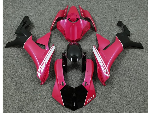 2015-2019 Hot Pink and Black R1 Fairings
