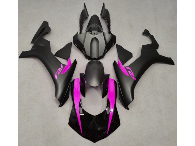2015-2019 Matte Black & Pink R1 Fairings 2015-2019 Matte Black & Pink R1 Fairings