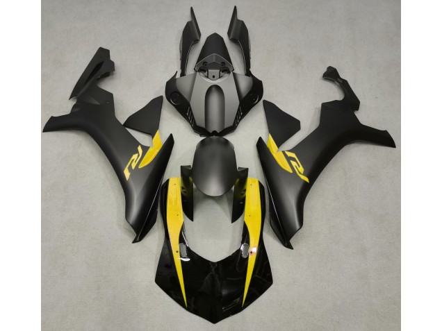 2015-2019 Matte Black & Yellow R1 Fairings