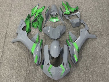 2015-2019 Nardo Grey & Green Accents R1 Fairings
