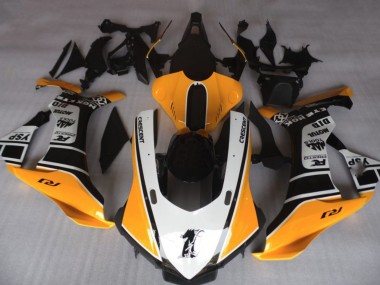 2015-2019 Orange and White R1 Fairings