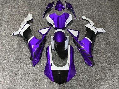 2015-2019 Purple & Carbon Fiber Accents R1 Fairings