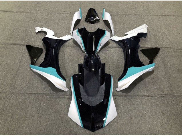 2015-2019 Sky Blue Black and White R1 Fairings 2015-2019 Sky Blue Black and White R1 Fairings