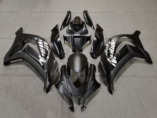 2016-2019 Matte Black with White ZX10R Fairings