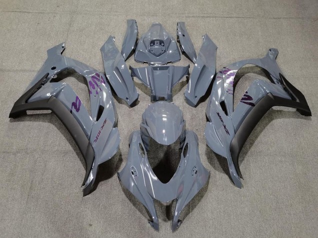 2016-2019 Nardo Grey & Purple ZX10R Fairings 2016-2019 Nardo Grey & Purple ZX10R Fairings
