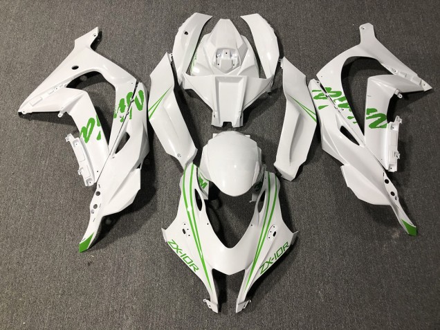 2016-2019 Pearl Green White Kawi ZX10R Fairings 2016-2019 Pearl Green White Kawi ZX10R Fairings