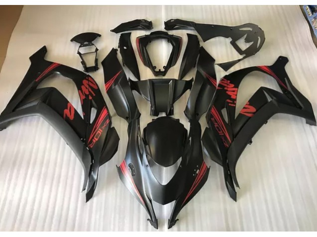 2016-2019 Satin Black & Red ZX10R Fairings 2016-2019 Satin Black & Red ZX10R Fairings