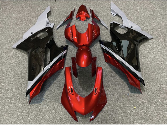 2017-2021 Cement Black and Red R6 Fairings