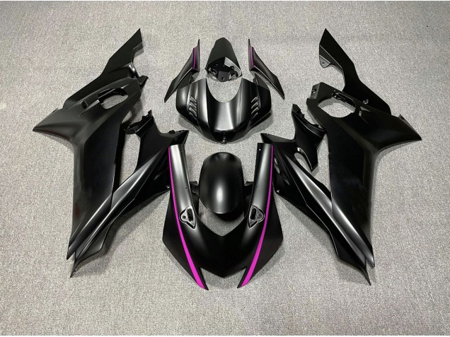 2017-2021 Matte Black & Pink Accents R6 Fairings 2017-2021 Matte Black & Pink Accents R6 Fairings