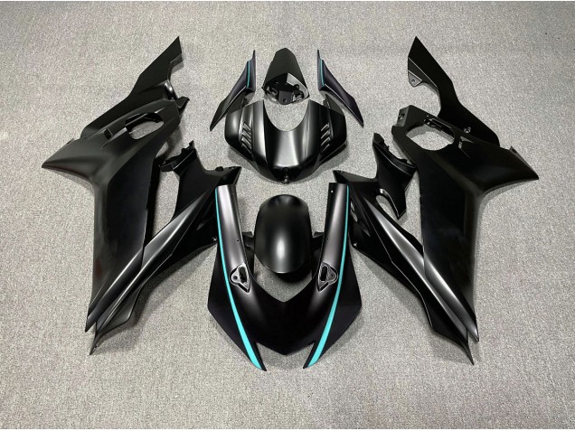 2017-2021 Matte Black & Teal Accents R6 Fairings 2017-2021 Matte Black & Teal Accents R6 Fairings