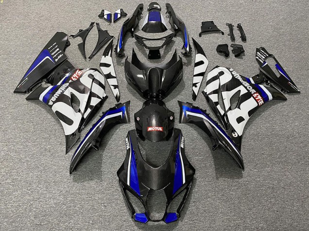 2017-2023 Carbon Fiber Style & Blue GSXR 1000 Fairings 2017-2023 Carbon Fiber Style & Blue GSXR 1000 Fairings